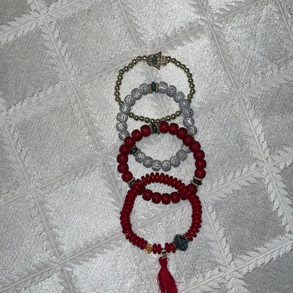 New Boho stackable stretch bead bracelets. (4) - Picture 4 of 4